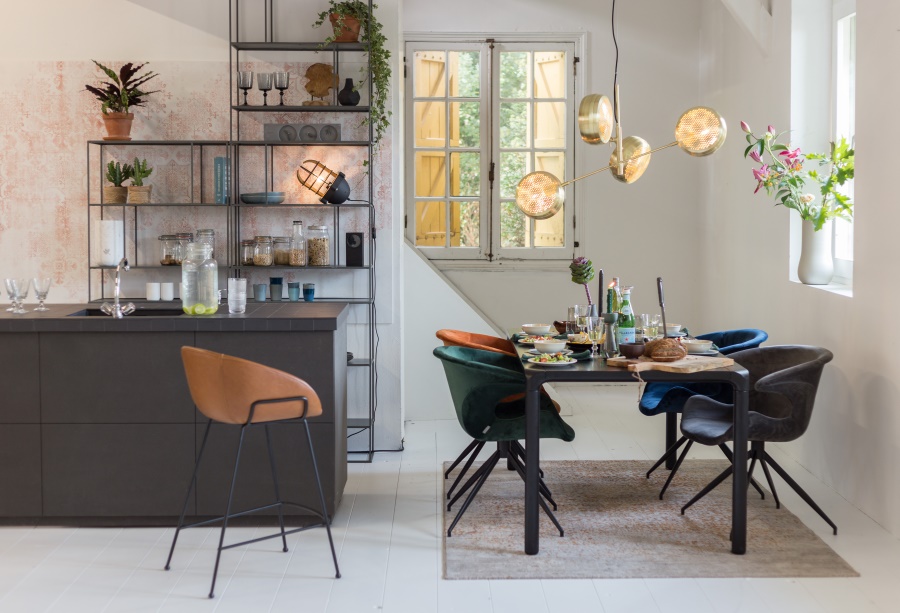 Кресло Mia синее под бархат Zuiver 1200151 - Вид №3