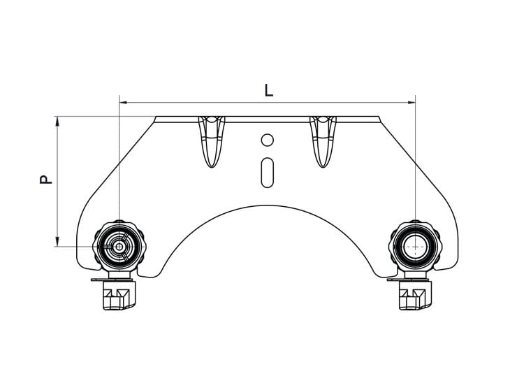 Комплект с двумя прессовыми клапанами G-Press® для газового счетчика bitubo TECO KM3 ARCH-00136333 - Вид №2