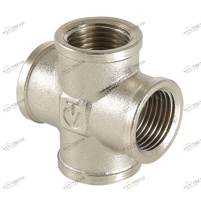 VTr.760.N.0004 Фитинг резьбовой – крестовина Valtec 1/2" 