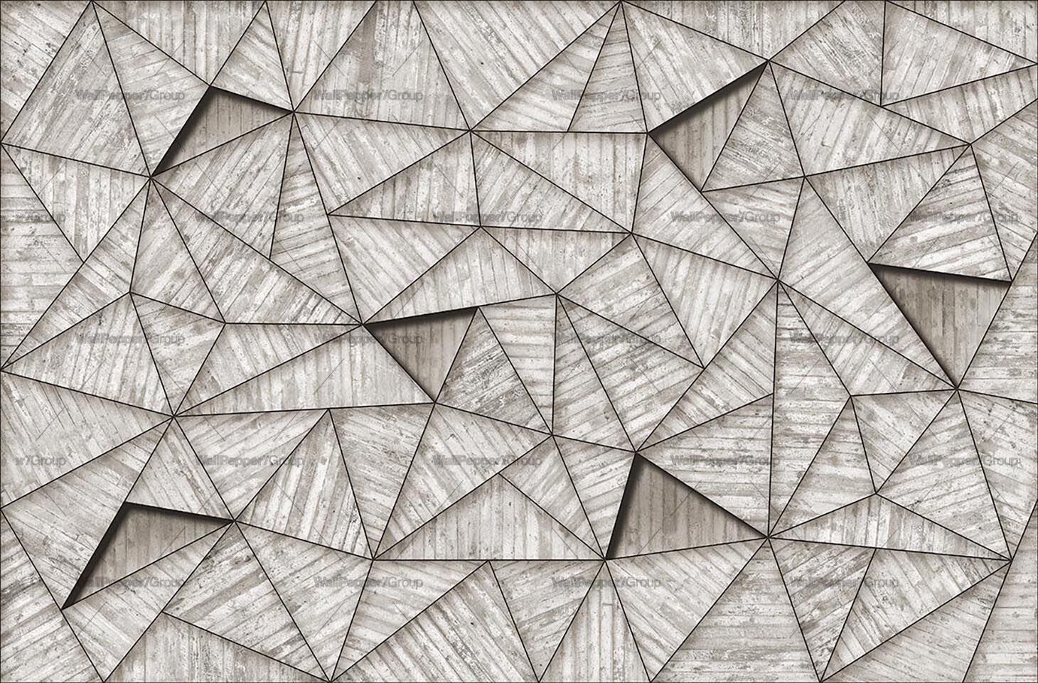 Геометрические обои ПВХ бесплатно, экологически чистые, моющиеся WallPepper CONCRETO ARCH-00097721 - Вид №2