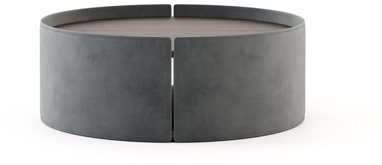 Domkapa Низкий круглый бархатный журнальный столик sun-id-1380527 - Вид №1