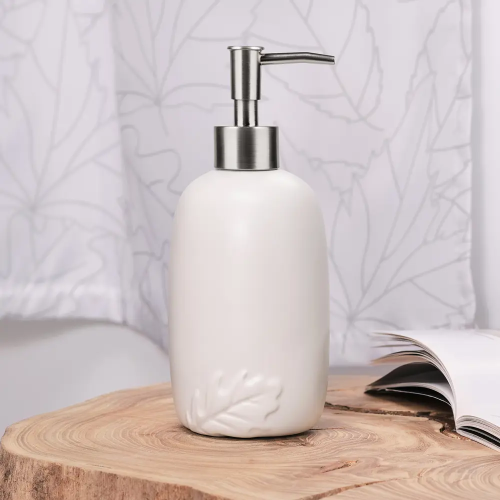Дозатор для жидкого мыла MOROSHKA Shelest - элегантный белый аксессуар для ванной 89355549 STLM-0995730 - Вид №5