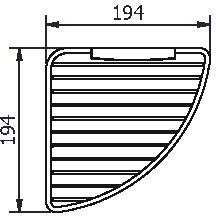 72560 Душевая полка подвесная цвет хром LANGBERGER Accessories - Вид №3