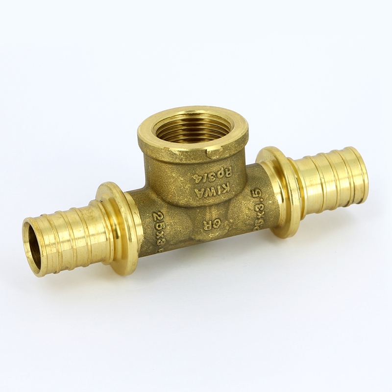 Тройник В надвижной латунный REHAU 25x3/4"x25 258206