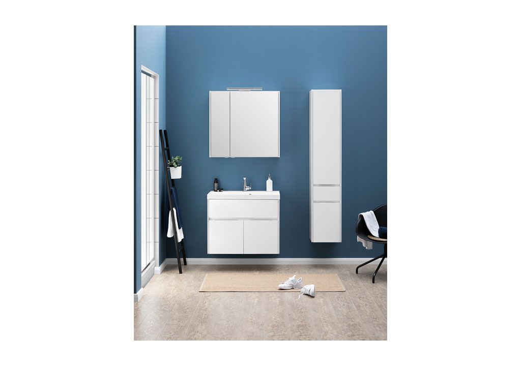 Шкаф-пенал для ванной Aquanet Латина 35 белый 00179606 - Вид №5