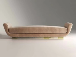 ROSSATO ARREDAMENTI Изогнутая бархатная кушетка Home