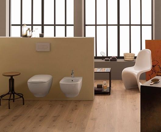 Gn001/gns02/ges02 bi Подвесной унитаз настенный Белый Ceramica Globo Genesis Италия - Вид №4