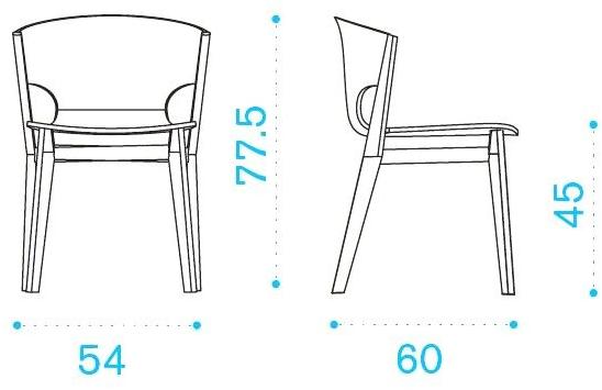 Ethimo Садовый стул из синтетической ткани Knit Knitse01 - Вид №11