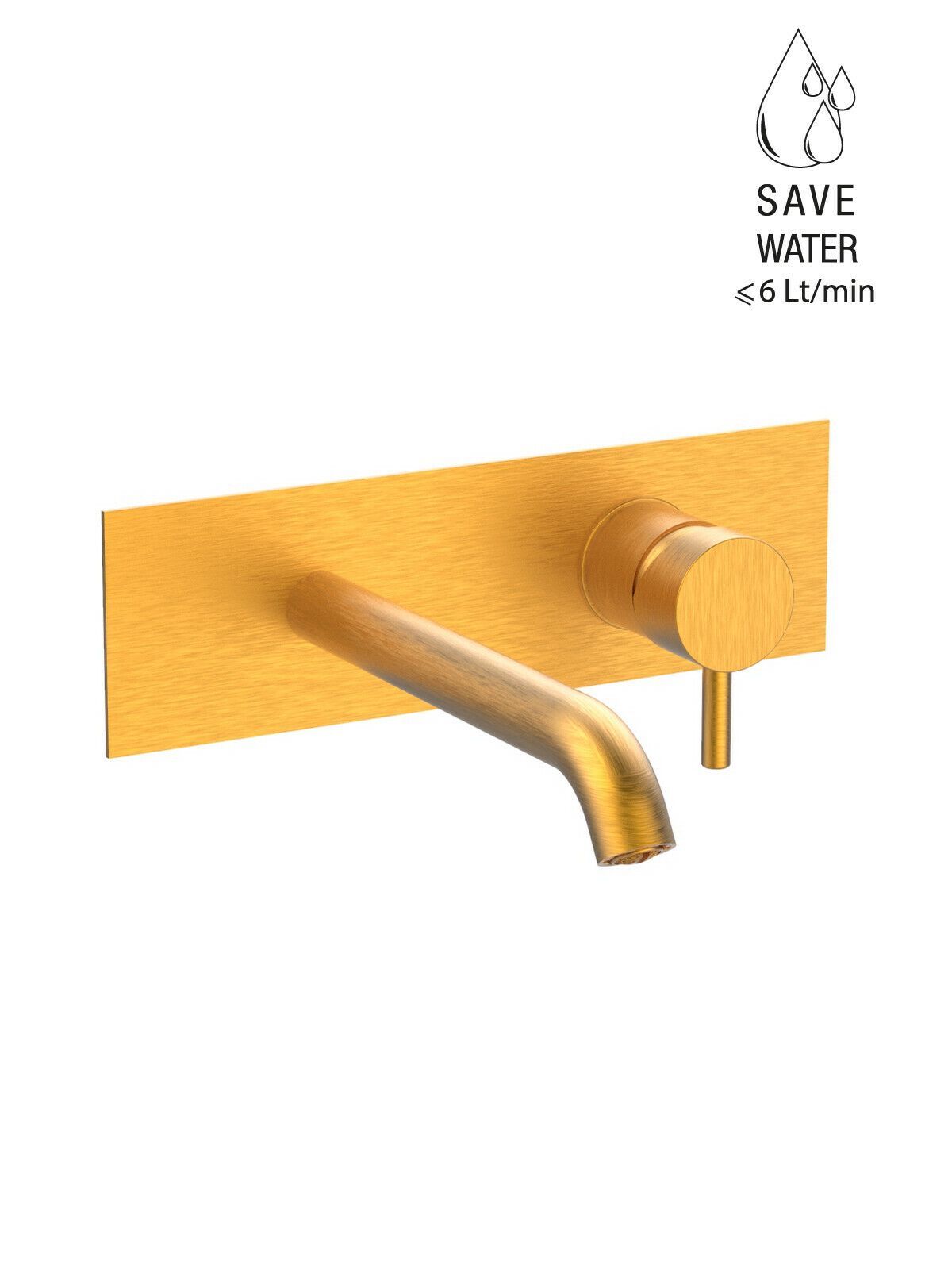 Настенный однорычажный смеситель для раковины с ограничителем расхода Rubinetterie Frattini Pepe XL ARCH-00076573 - Вид №65