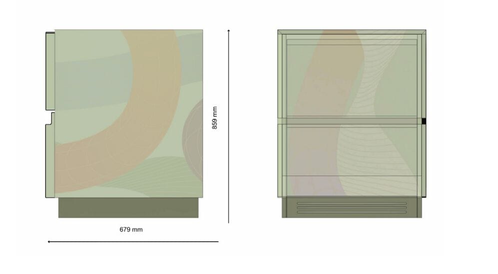 Холодильник с откидным верхом SKS | Signature Kitchen Suite двойной код ARCH-00132801 - Вид №4