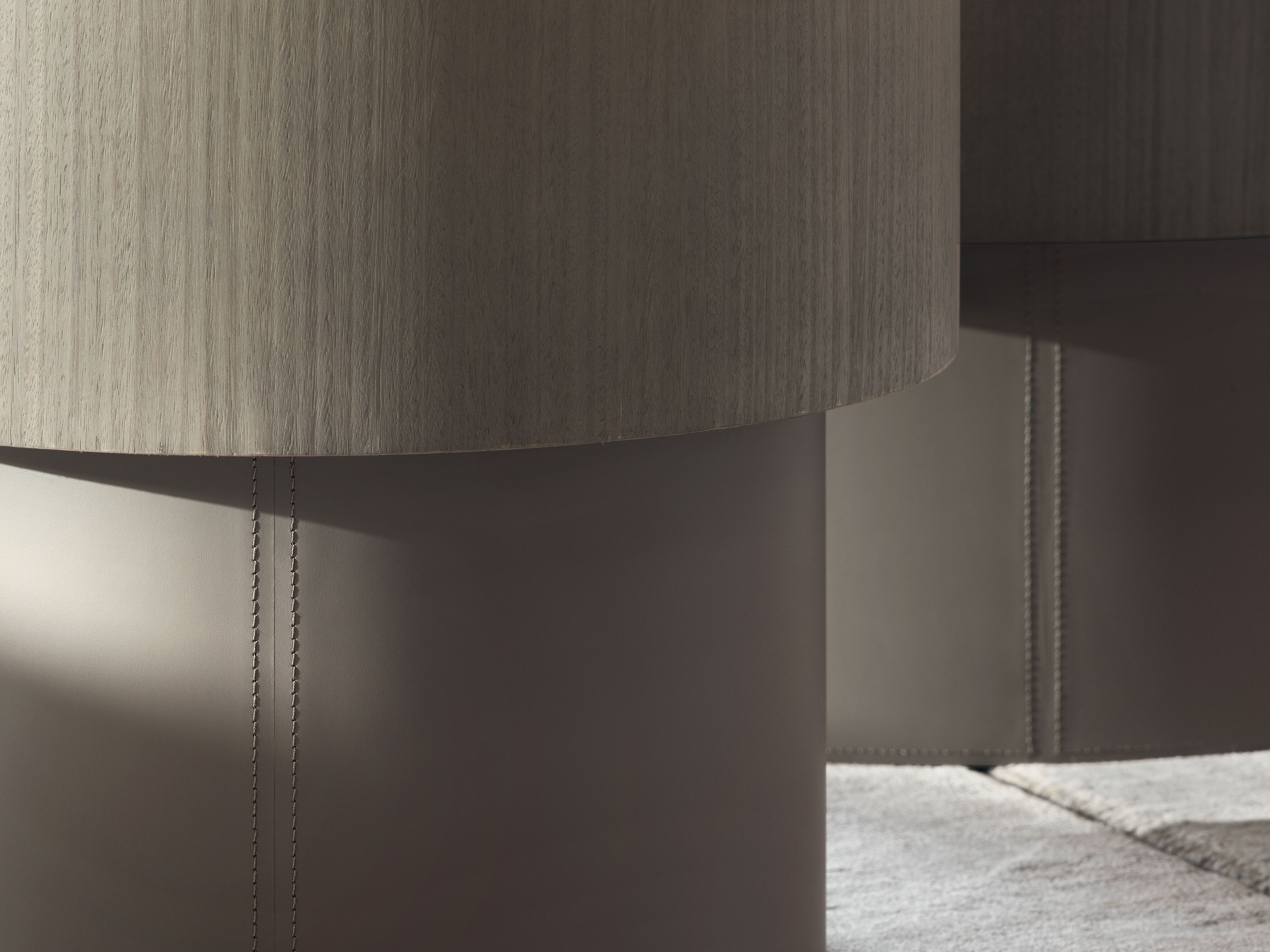 Круглый деревянный и металлический журнальный столик Ditre Italia BABEL ARCH-00122626 - Вид №3