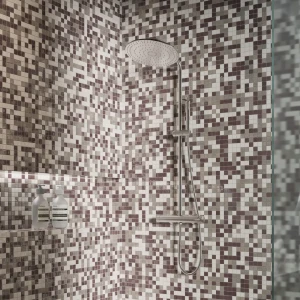 Стеклянная мозаика Kreaforta бежевый микс для стен 30×30 см 89412208