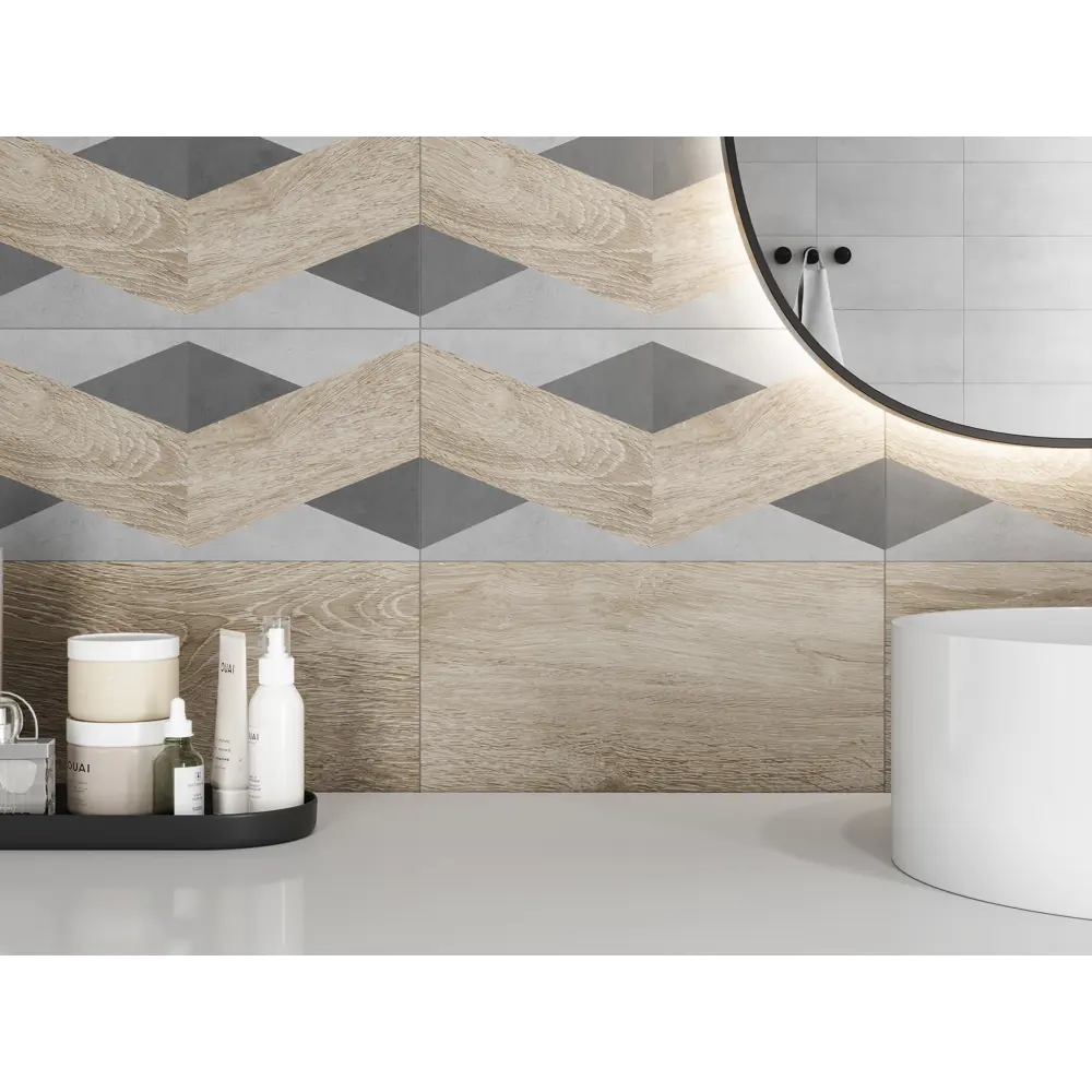 Santreyd Mersey Wood Mix1 - настенная плитка с древесной эстетикой 20×40 см 89364572 STLM-0948559 - Вид №7