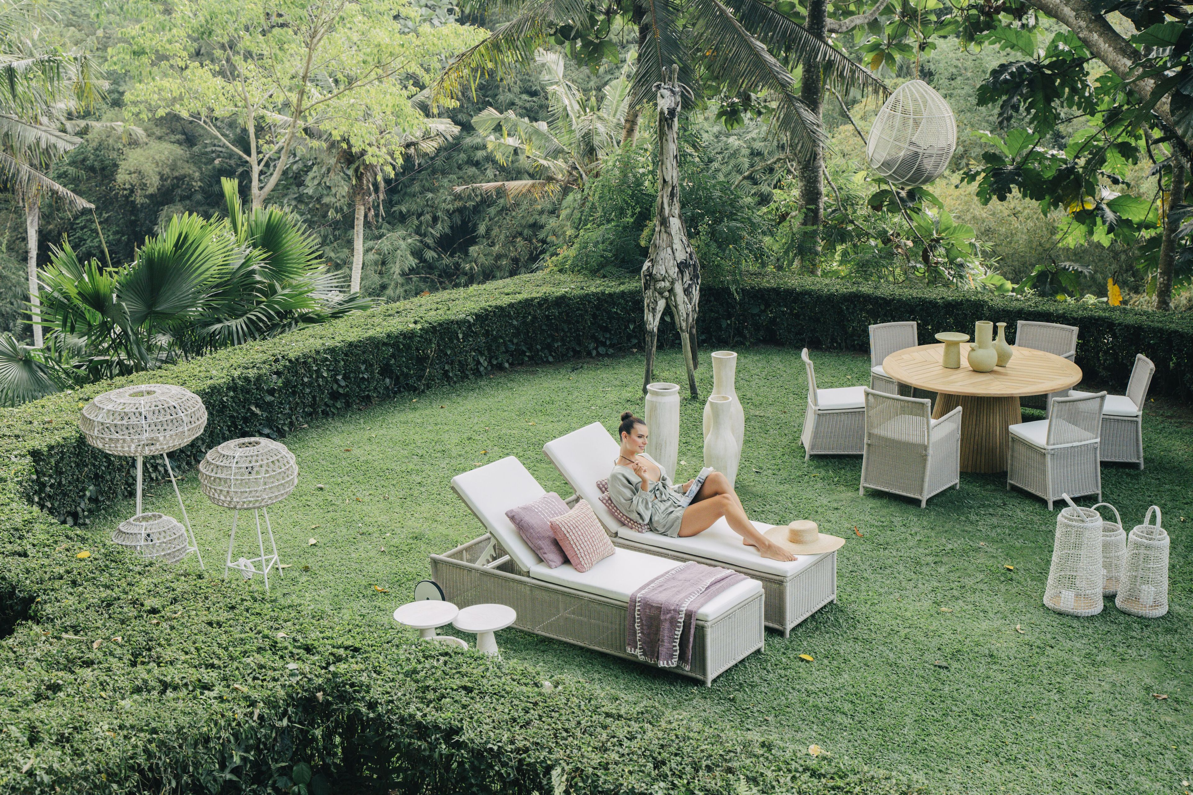 Тканевая откидная Садовая кровать с колесами cbdesign Iris ARCH-00112185 - Вид №1