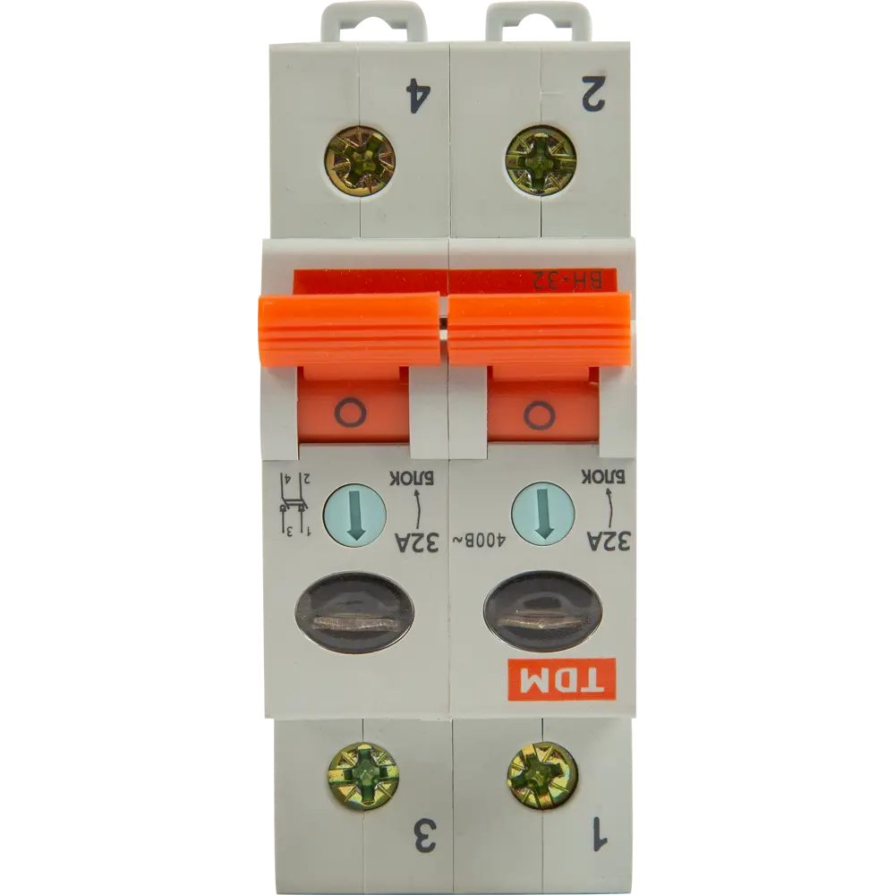 Выключатель нагрузки TDM Electric ВН-32 2P для электрощитов 84399560 STLM-0049329 - Вид №1