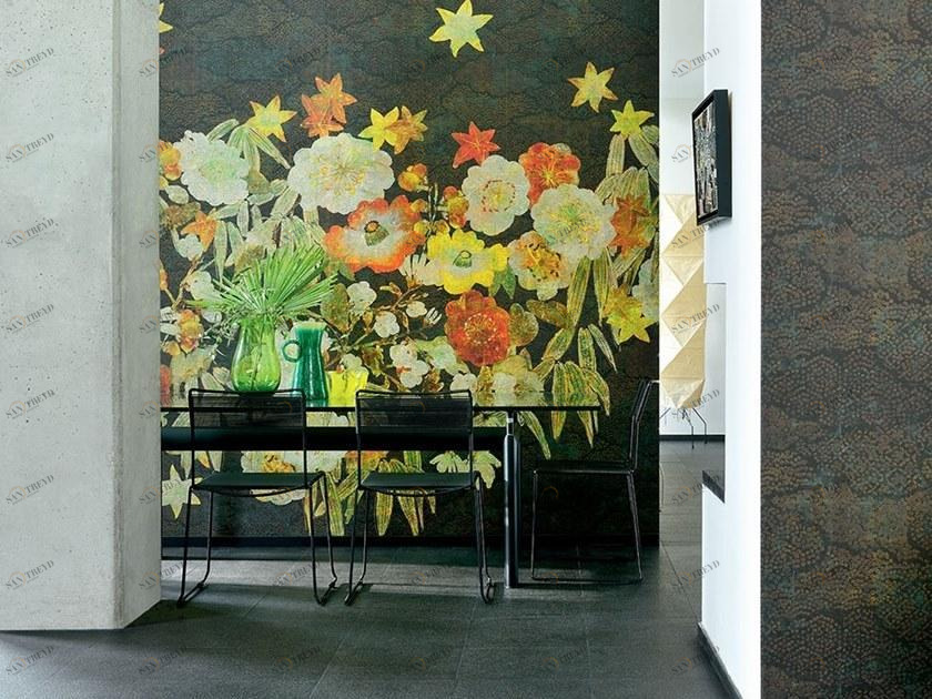 Élitis Моющиеся бумажные обои с цветочными мотивами Soleil levant sun-id-1350921