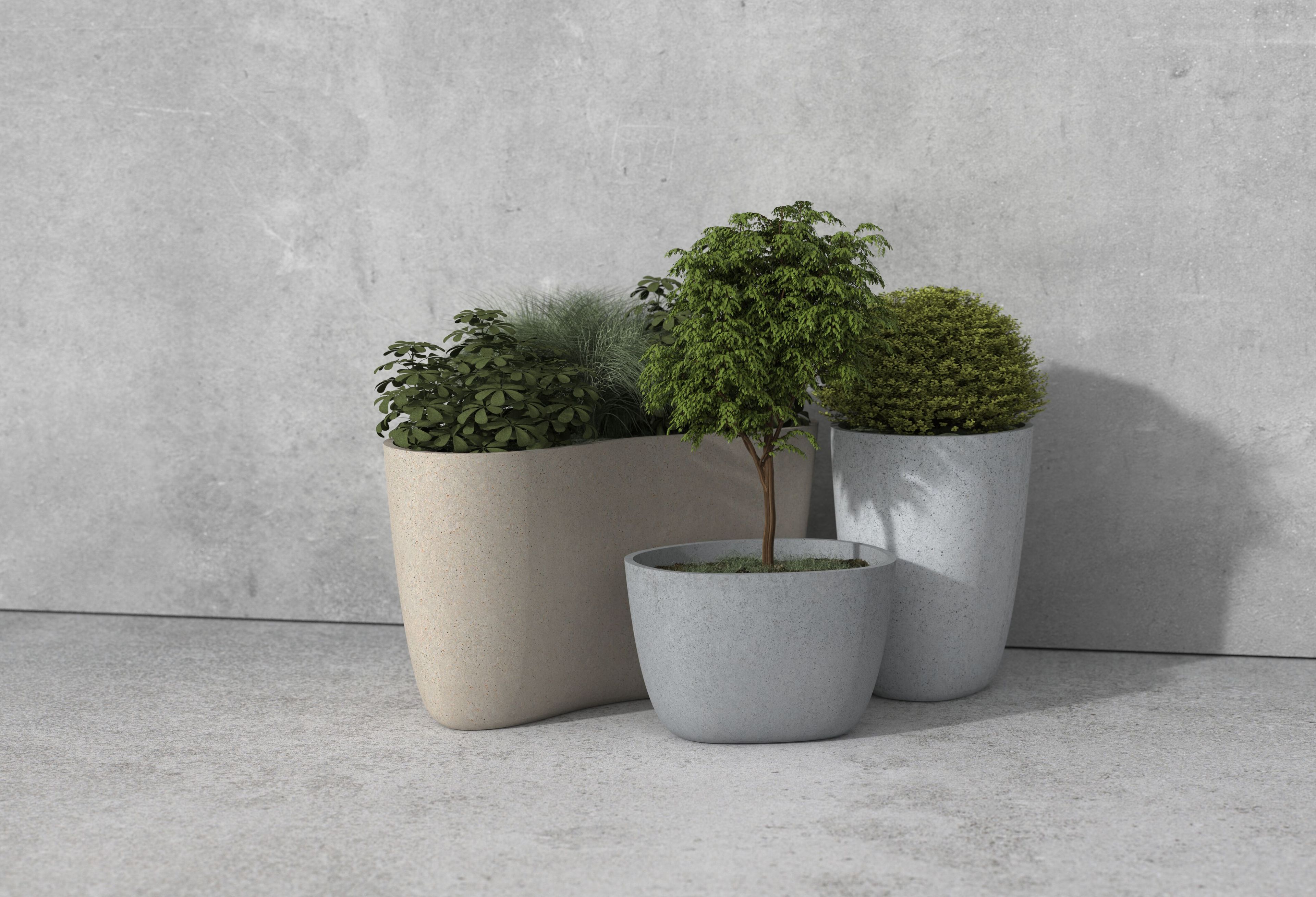 Круглая бетонная ВАЗа ручной работы Betoni Organic ARCH-00103528 - Вид №4