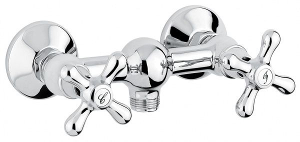 12002NO Смеситель Deco Classic для душа, черный-золото EMMEVI Decò classic