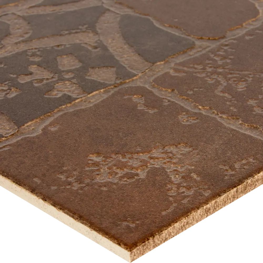 Керамогранит Керамин Грес Рустик Бастион 40x40 см 1.76 м² матовый цвет коричневый STLM-2105182 - Вид №2