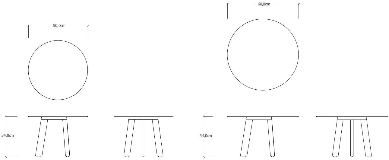 TRIBÙ Круглый садовый столик sun-id-1509842 - Вид №4