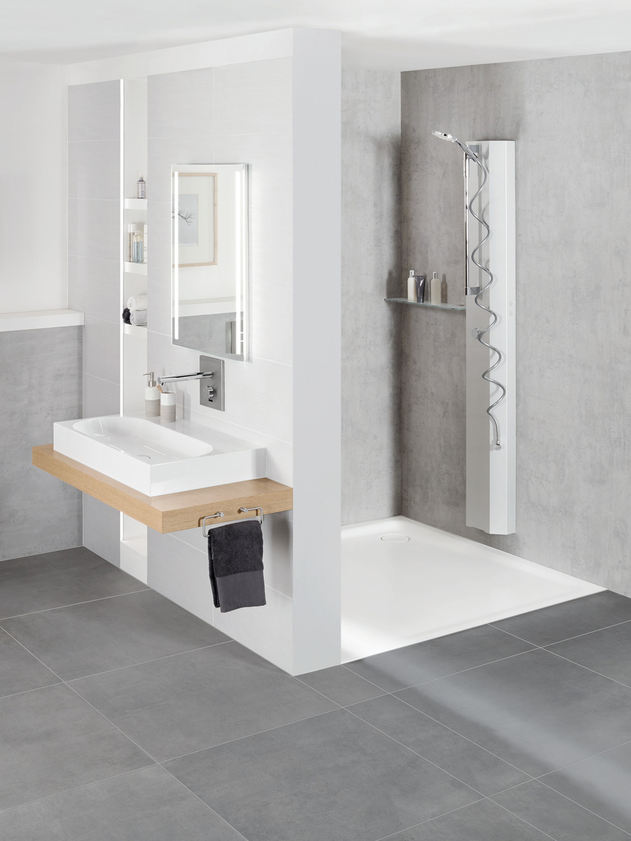 Душевой поддон KALDEWEI Сталь эмалированная 482-2 448 теплый серый 60 482-2448 - Вид №6