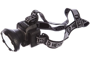 15527245 Налобный аккумуляторный фонарь LED5365220В, черный, 5 LED, 2 режима 11648 Ultraflash