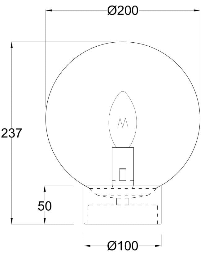 Стеклянная настольная лампа In Stock Maytoni ARCH-00079278 - Вид №3