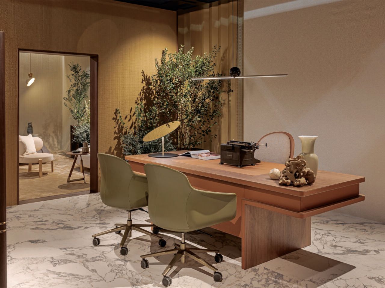 Прямоугольный стол с ящиками Turri Echo ARCH-00040742 - Вид №1