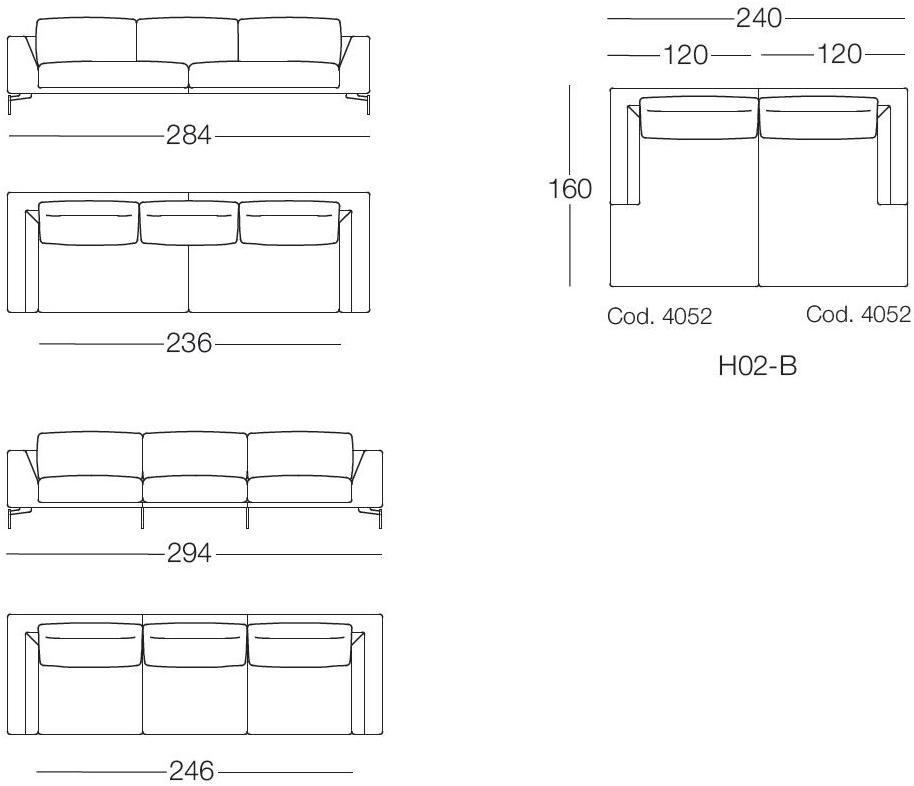 arflex Съемный тканевый диван Hollywood sun-id-1437019 - Вид №3