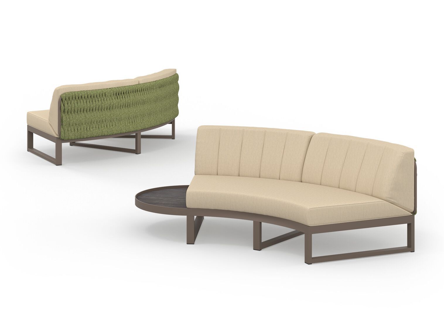 Модульный изогнутый садовый диван из ткани MAMAGREEN Munia ARCH-00037883 - Вид №2