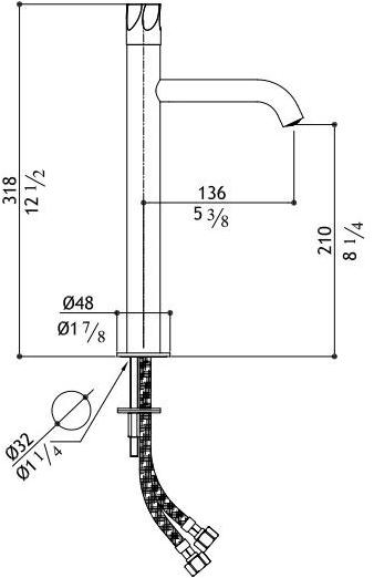 MGS Смеситель для раковины на столешнице из нержавеющей стали Penta sun-id-1373413 - Вид №1
