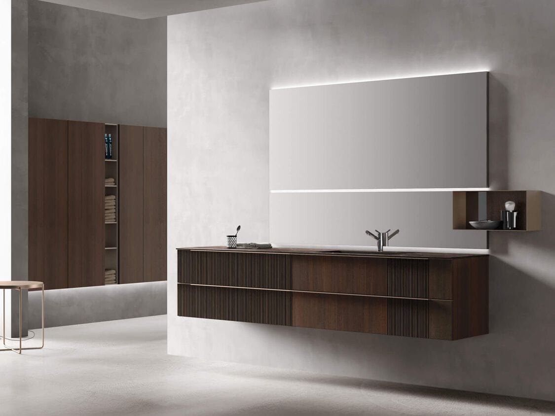 Подвесной умывальник с ящиками ARCOM Pollock текстуры ARCH-00104890