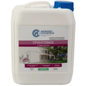 88883746 Грунтовка универсальная Инженер-Строитель прозрачная 5 л STLM-1018751