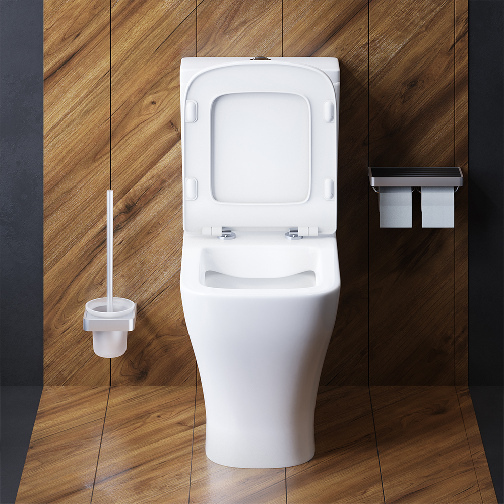 DX78C8600SC унитаз-компакт безободковый с сиденьем микролифт Damixa Titan - Вид №3