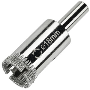 90614627 Коронка алмазная по керамограниту и стеклу DIDCBC018, 18 мм STLM-0308460 DIAMOND INDUSTRIAL