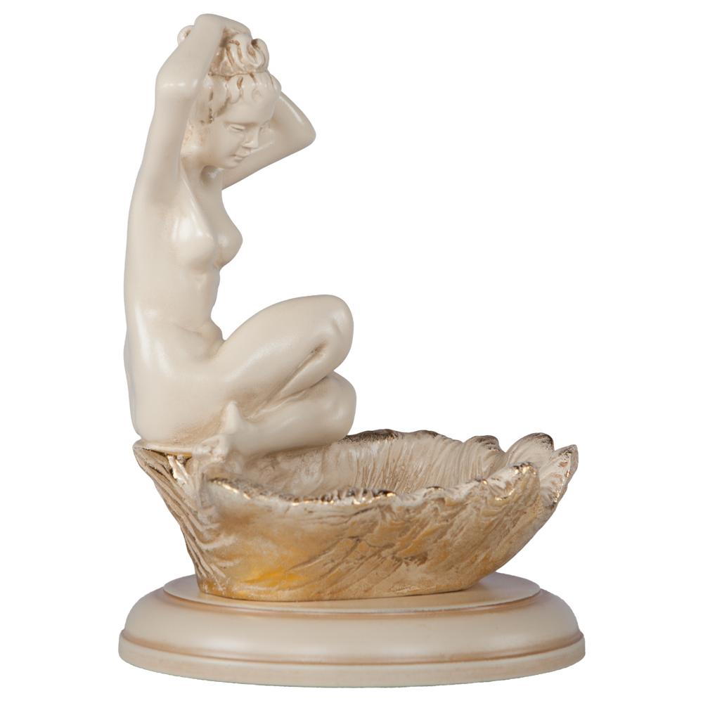 22570 Подставка для украшений Девушка на ракушке Айвори BOGACHO 4627138204658 - Вид №4
