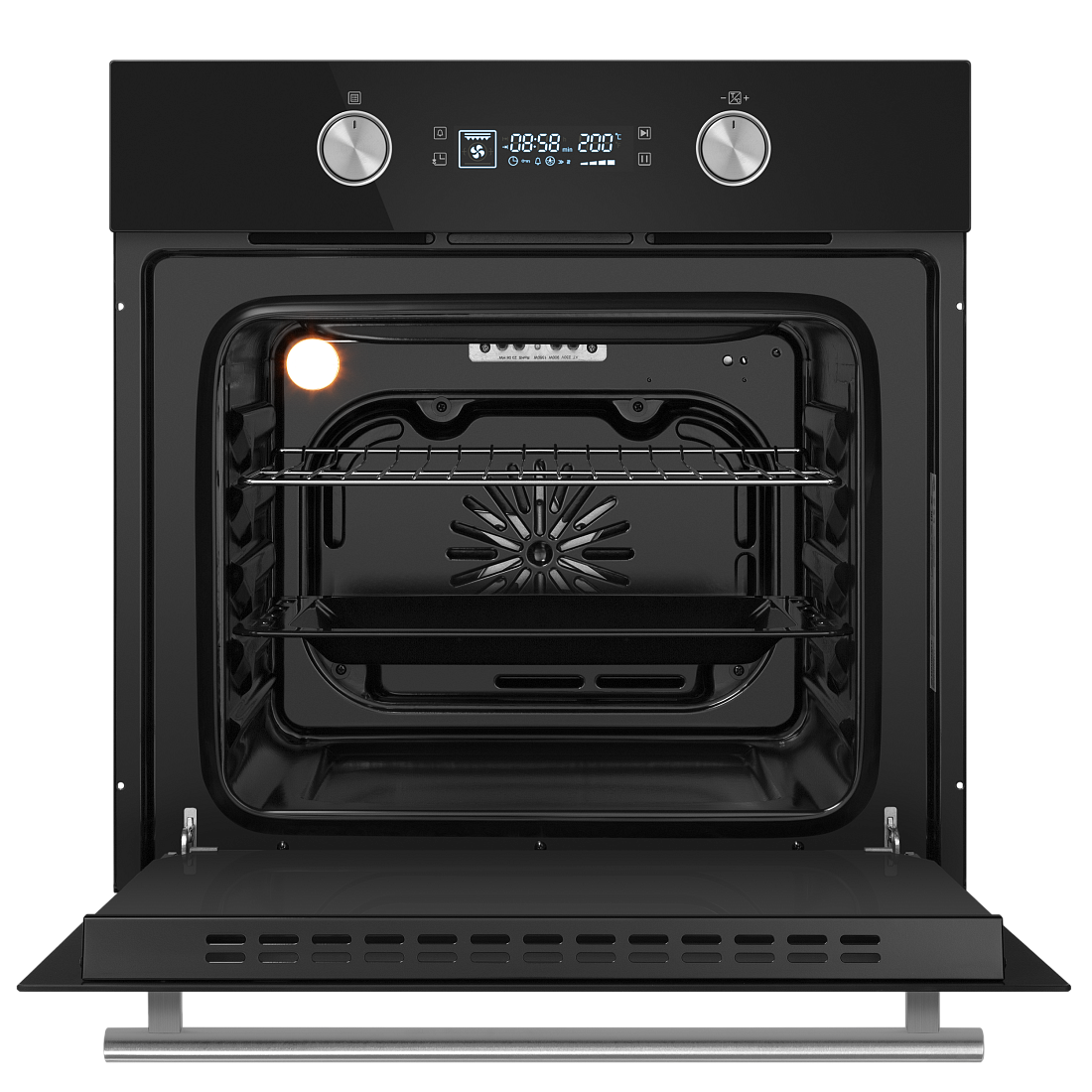 9100950 Электрический духовой шкаф HOMSair OEM606BK черный STDN-0100192 - Вид №1