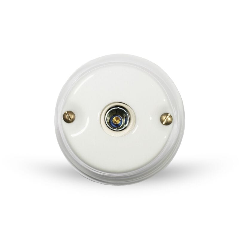 ТВ коаксиальный разъем женский / мужской GI Gambarelli White Italy ARCH-00036202 - Вид №1