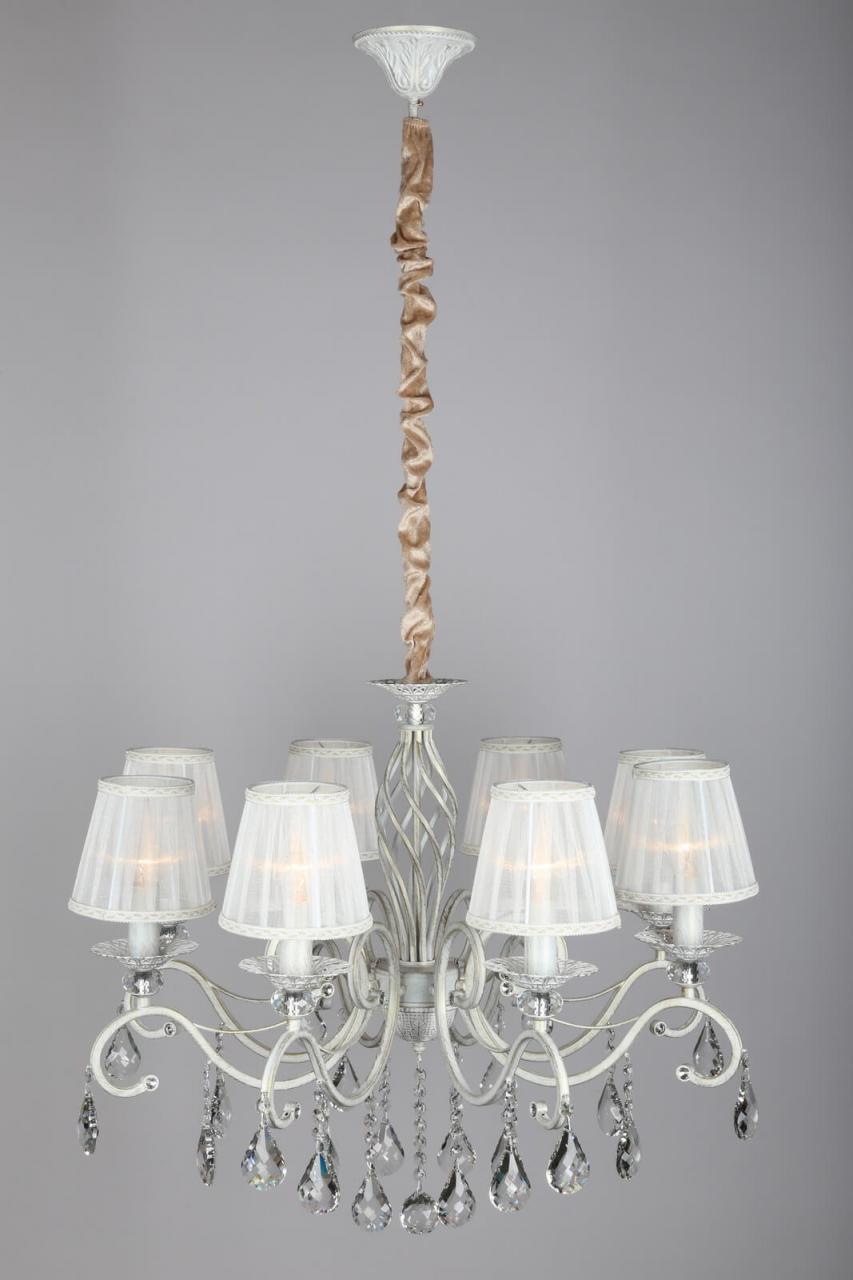 Подвесная люстра Omnilux OML-79103-08 OMNILUX ДИЗАЙНЕРСКИЕ 186447 Белый  - Вид №1