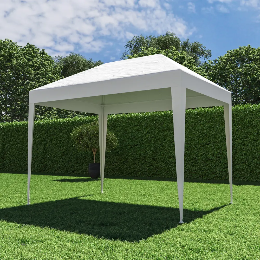 Навес садовый BEGINIA 1.95x2.95 м сталь белый Товар без серии STLM-2104442 - Вид №9