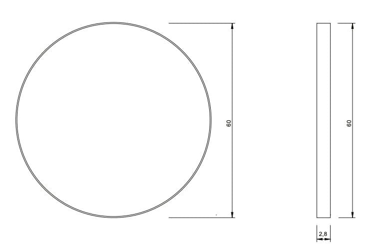Круглое настенное зеркало для ванной комнаты Nic Pastille ARCH-00017680 - Вид №3