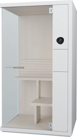 7513..001001000 Inipi B Сауна Inipi B Super Compact, угловая Белый глянцевый декор Duravit  - Вид №1