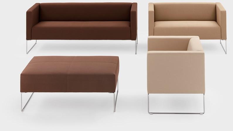 Viganò 3-х местный тканевый диван по контракту Cubino sun-id-1466633 - Вид №2