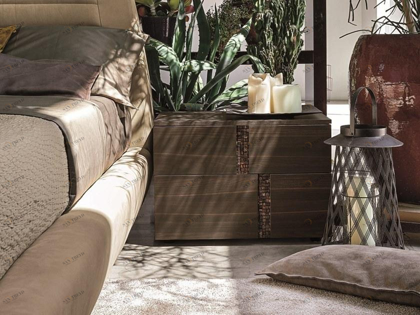 Gruppo Tomasella Прямоугольная прикроватная тумбочка из дуба с ящиками Athena sun-id-1420649