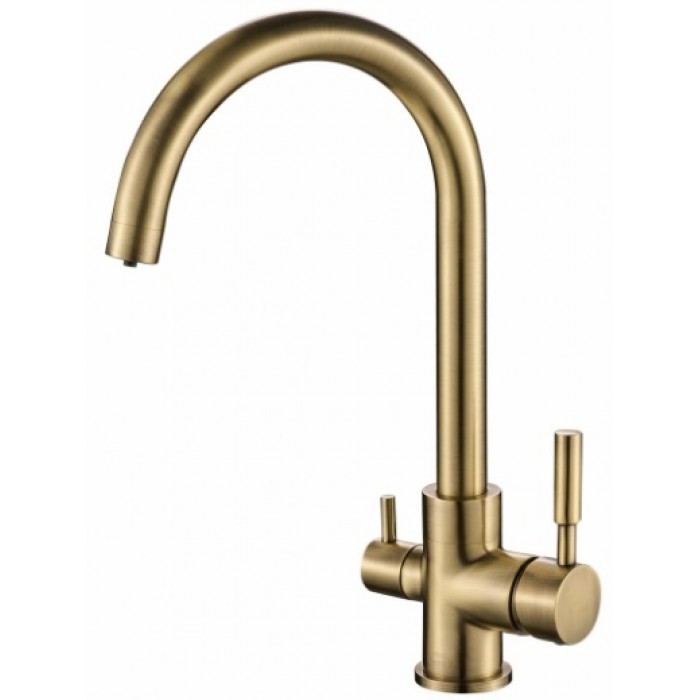 Steel Hammer SH 713 BRONZE Смеситель для кухни Zorg 382x273  - Вид №1