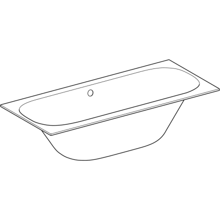 554.007.01.1 Прямоугольная ванна Geberit Soana, с узкими краями, Duo Geberit  - Вид №1