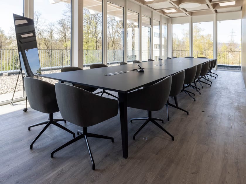 Прямоугольный стол для совещаний из ламината с системой люверсов Haworth ANYWAY CONNECT ARCH-00144642