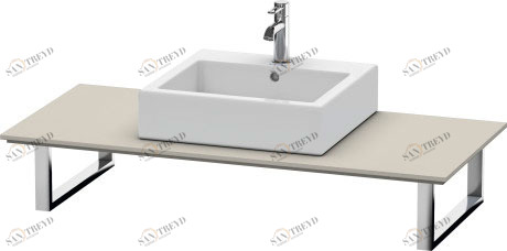 XL025C01414 Консоль для накладных раковин и встраиваемых умывальников, для пристенного варианта X-Large #XL025C 550 мм Терра, декор Duravit