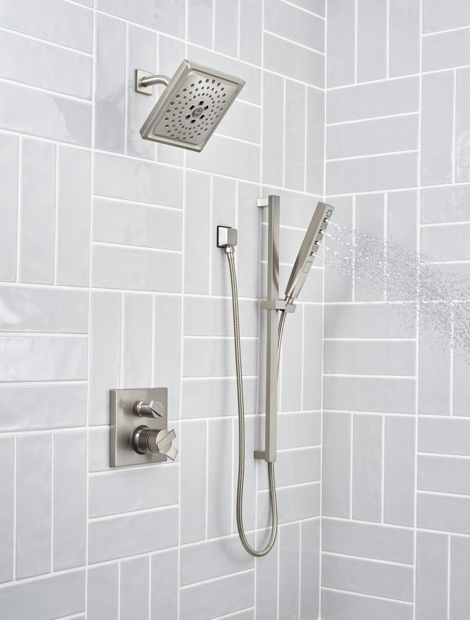 Квадратный спрей для тела HydraChoice® Square Body Spray Trim Delta Faucet T50210-SS - Вид №2