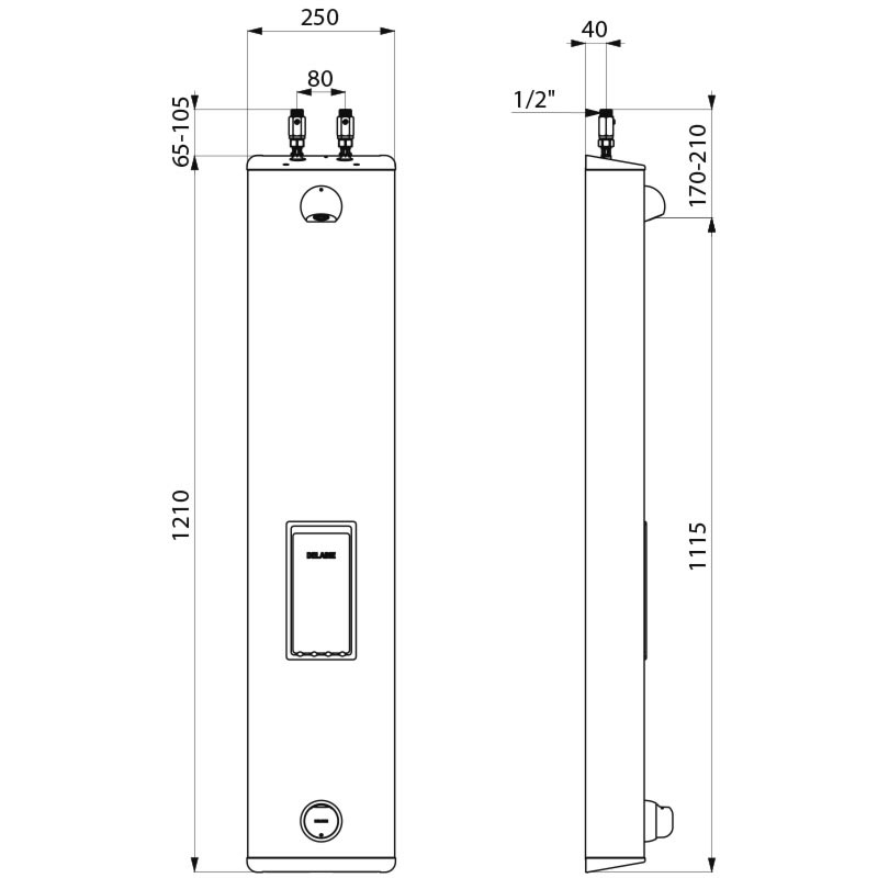 790204 Душевая панель TEMPOMIX DELABIE  - Вид №1